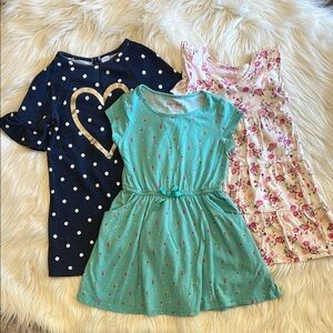 👗 Girls dress bundle 🛍️ Cat & Jack /OLD NAVY Teal Short Sleeve dress size:4/5